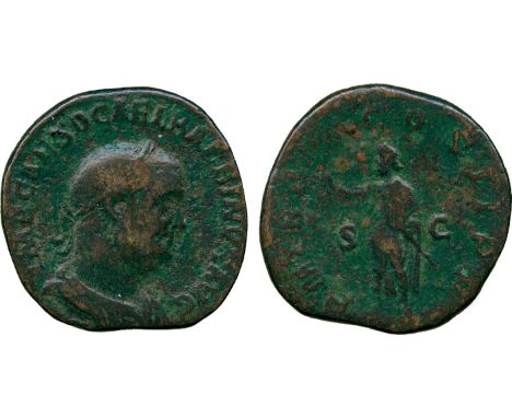 ANCIENT COINS, ROMAN COINS, Balbinus (AD 238), Æ Sestertius, IMP CAES D CAEL BALBINVS AVG, laureate, draped and cuirassed bus