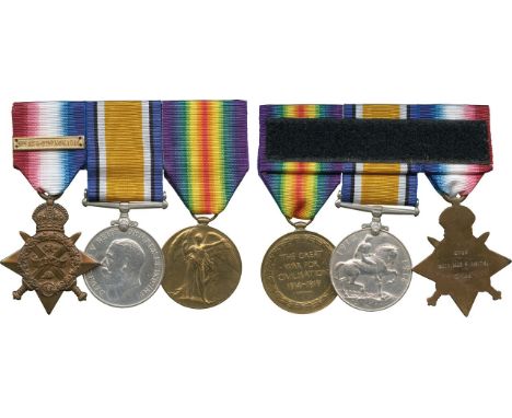 ORDERS, DECORATIONS AND MILITARY MEDALS, Campaign Groups and Pairs, A 1914 Star Trio to the 5th Royal Irish Lancers and Royal