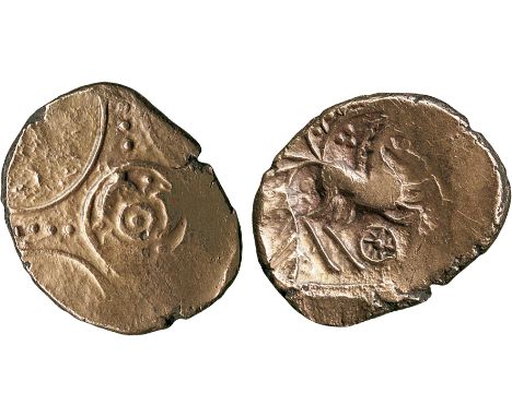 ANCIENT COINS, ANCIENT BRITISH, Celtic Gold, Iceni, Early Uninscribed Gold Stater, Freckenham type, 5.52g, c.50-40 BC, flower