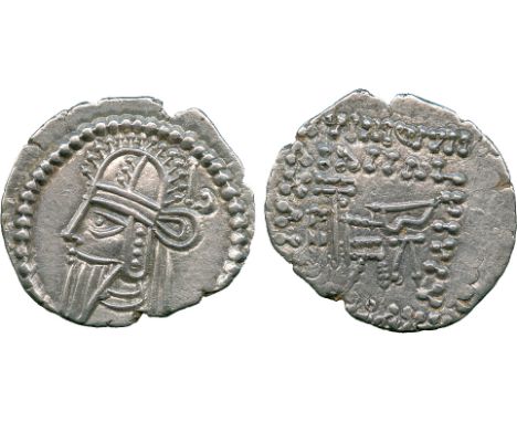 ANCIENT COINS, THE DAVID SELLWOOD COLLECTION OF PARTHIAN COINS (PART FOUR), Vologases VI (AD 207/8-221/2), Silver Drachm (ear