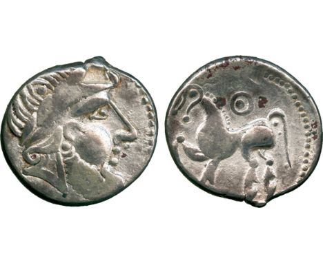 ANCIENT COINS, CONTINENTAL CELTIC COINS, Danubian District, Eastern Celts (2nd Century BC), Silver Tetradrachm, “Kugelwange” 