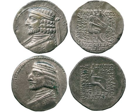 ANCIENT COINS, THE DAVID SELLWOOD COLLECTION OF PARTHIAN COINS (PART FOUR), Arsaces XVI (78/7-62/1 BC), Silver Tetradrachms (