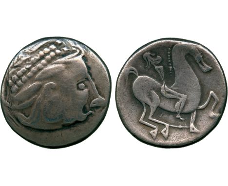 ANCIENT COINS, CONTINENTAL CELTIC COINS, Danubian District, Eastern Celts, Uncertain Tribe (2nd Century BC), Silver Tetradrac