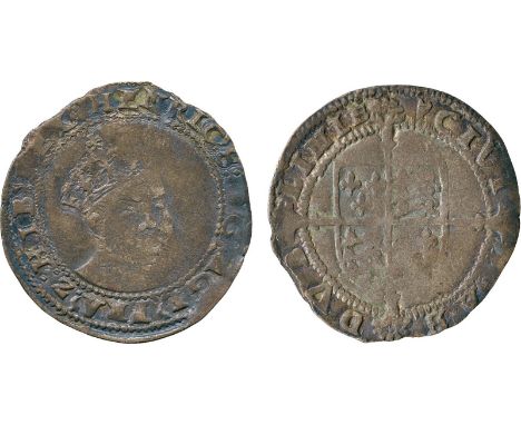 BRITISH COINS, Ireland, Edward VI, coinage in the name of Henry VIII, Base Silver Sixpence, type IV, small crowned and bearde