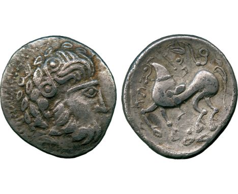 ANCIENT COINS, CONTINENTAL CELTIC COINS, Danubian District, Eastern Celts (2nd Century BC), Silver Tetradrachm, “Baumreiter” 