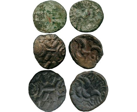 ANCIENT COINS, ANCIENT BRITISH, Celtic Gold, Corieltauvi, Vepo (c. AD 15-40), ‘Base Gold’ Stater, 3.79g, devolved Apollo head