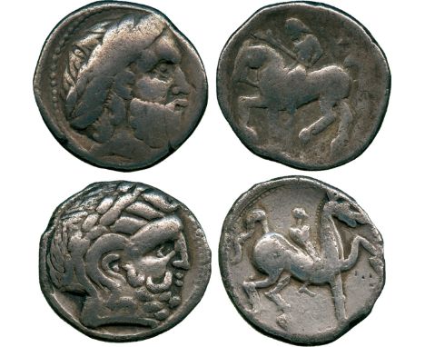 ANCIENT COINS, CONTINENTAL CELTIC COINS, Danubian District, Eastern Celts (2nd Century BC), Silver Tetradrachms (2), in imita