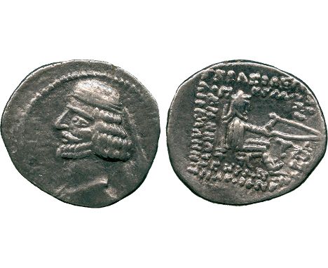 ANCIENT COINS, THE DAVID SELLWOOD COLLECTION OF PARTHIAN COINS (PART FOUR), Mithradates IV (58/7-55 BC), Silver Drachm, minte