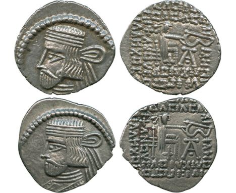 ANCIENT COINS, THE DAVID SELLWOOD COLLECTION OF PARTHIAN COINS (PART FOUR), Vardanes II (AD 54/5-58), Silver Drachms (2), min