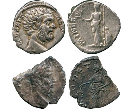 ANCIENT COINS, ROMAN COINS, Pescennius Niger (AD 193), Silver Denarius, Antioch, rev Moneta; Clodius Albinus (AD 195-197), Si