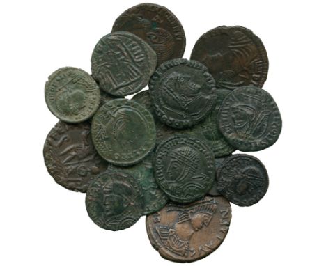 ANCIENT COINS, ROMANO-BRITISH COINS, 4th Century AD, Celtic imitative Æ Folles (17).  Generally very fine and better, a very 