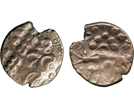 ANCIENT COINS, ANCIENT BRITISH, Celtic Gold, Iceni, British J, Norfolk wolf type, Gold Stater, 5.63g, c.60-50 BC, devolved Ap