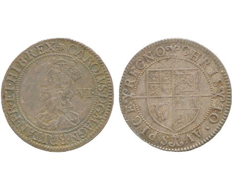 BRITISH COINS, Charles I, Silver Sixpence, Nicholas Briot’s first milled issue (1631-1632), crowned bust left, rev long cross