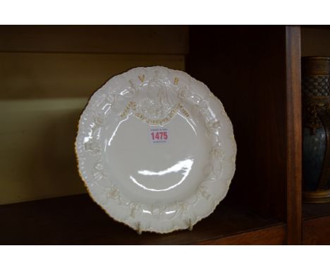 A Spode pottery Queen Victoria Diamond Jubilee plate, 23cm diameter. 