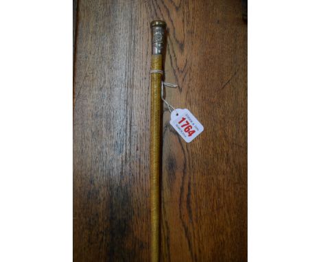 A Royal Artillery swagger stick, 77cm long. 
