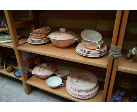 A Poole pottery 'Leaping Deer' pattern part dinner service.