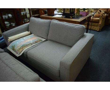 A 'Sofas & Stuff' Brixton large sofa, upholstered in grey, 183cm wide.