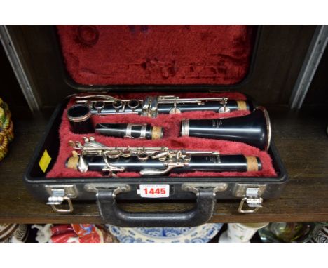A Yamaha clarinet, in fitted case. 