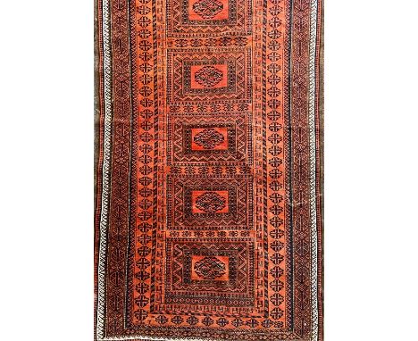 Mid 19th century Persian style ground carpet 105cm x 190cm 