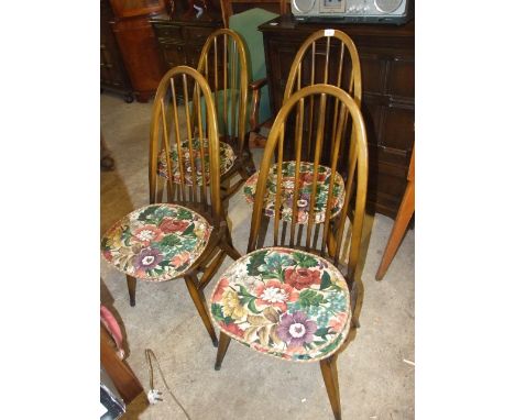 4 Ercol Quaker dining chairs