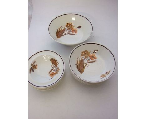 Johnson Bros Bowls 11 of &amp; Spode Eternity Gold 5 cups &amp; 6 saucers