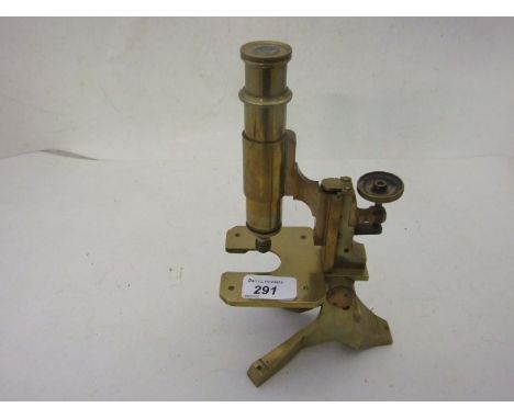 VINTAGE BRASS MICROSCOPE