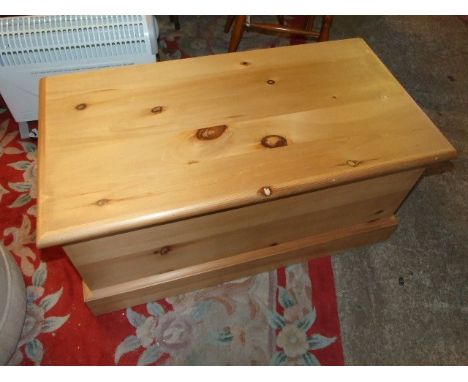 Modern pine linen trunk  36 x 18 inches 17 tall