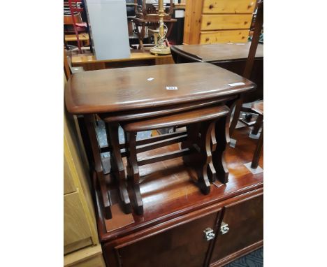 DARK WOOD ERCOL NEST OF TABLES