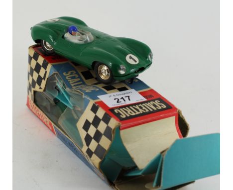 Scalextric (Triang) Aston Martin db4 GT (Boxed) and Scalextric (Triang) Jaguar c60 D.type competition boxed. 