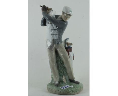 Lladro figurine of Male Golfer. Model Number: 4824 