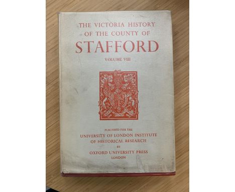 A VINTAGE THE VICTORIA HISTORY OF THE COUNTY OF STAFFORD VOLUME VIII PUBLISHED FOR THE UNIVERSITY OF LONDON INSTITUTE OF HIST