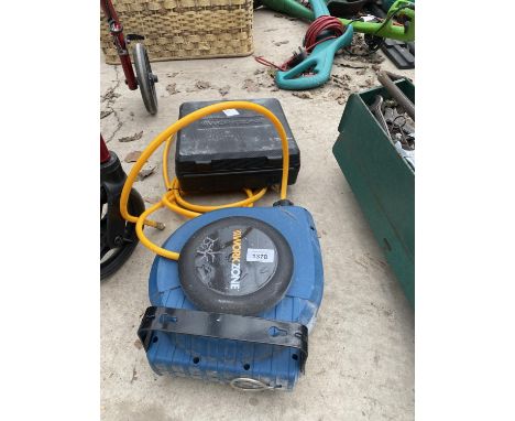 AN AS NEW WORKZONE AIR COMPRESSOR GUN WITH PIPE 