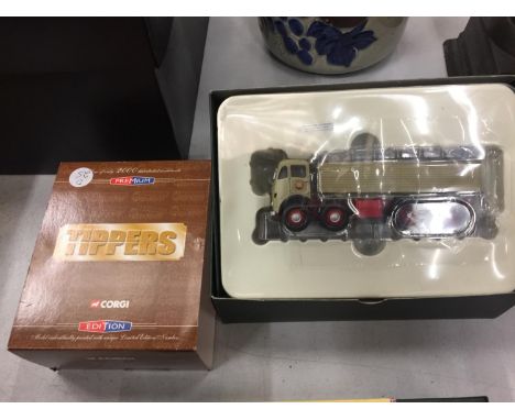 A BOXED CORGI LIMITED EDITION FODEN FG TIPPER AND GRAVEL LOAD 'KEIRBY &amp; PERRY LTD, BLACKPOOL 
