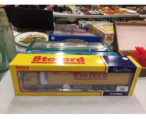 A BOXED CORGI LIMITED EDITION ERF ECS CURTAINSIDE 'STOFORD TRANSPORT LIMITED' 