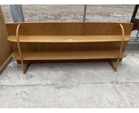 A POSSIBLE ERCOL 2 TIER SHELF/ PLATE RACK54.5" WIDE 