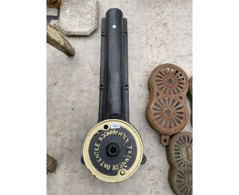 A DECORATIVE CAST IRON PIPE 