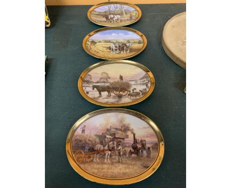 FOUR COLLECTORS PLATES DAVENPORTS 'AUTUMN' 