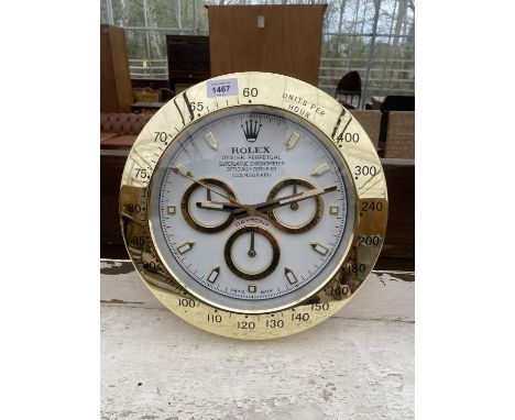 A DEALERS WALL CLOCK 