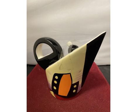 A LORNA BAILEY SIGNED CONCORD MANHATTEN TEAPOT H: 14.5CM 
