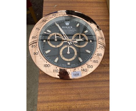A DEALERS WALL CLOCK 