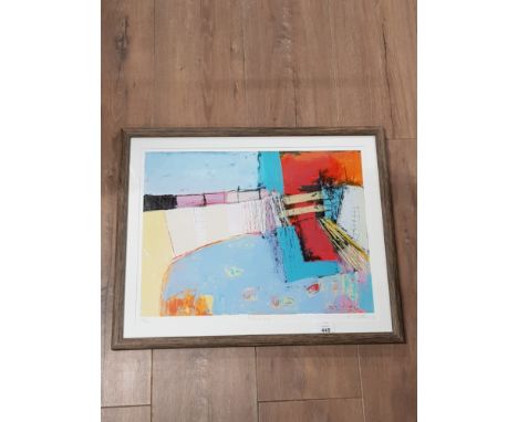 KATHRYN MATTHEWS HARBOUR GAP SCREEN PRINT NO.37 OF AN EDITION OF 75 PUBLISHED BY ARTIZAN EDITIONS SIGNED BOTTOM RIGHT