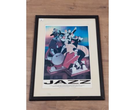 FRAMED VINTAGE JAZZ POSTER