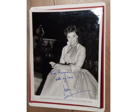 JEAN SIMMONS 1929-2010 BRITISH BORN AMERICAN ACTRESS SIGNED VINTAGE PHOTO