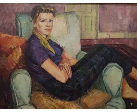 OIL ON BOARD FEMALE PORTRAIT BY F.STONHAM 