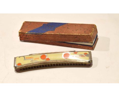 Echo-lux vintage harmonica in box  