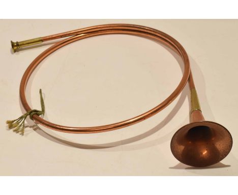 Copper hunting horn  
