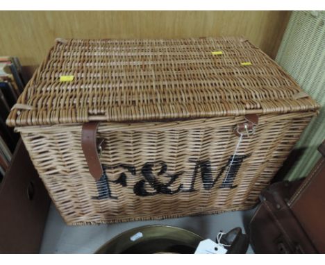 A Fortnum and Mason wicker hamper