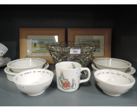 A selection of vintage ceramics by Wedgwood Peter Rabbit Beatrix Potter
