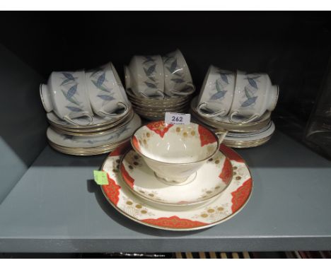 A selection of vintage tea cups and saucers