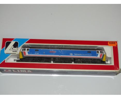 OO Gauge Model Railways: A LIMA Class 47 Diesel locomotive in Network SouthEast livery 'Great Eastern' - VG in G box